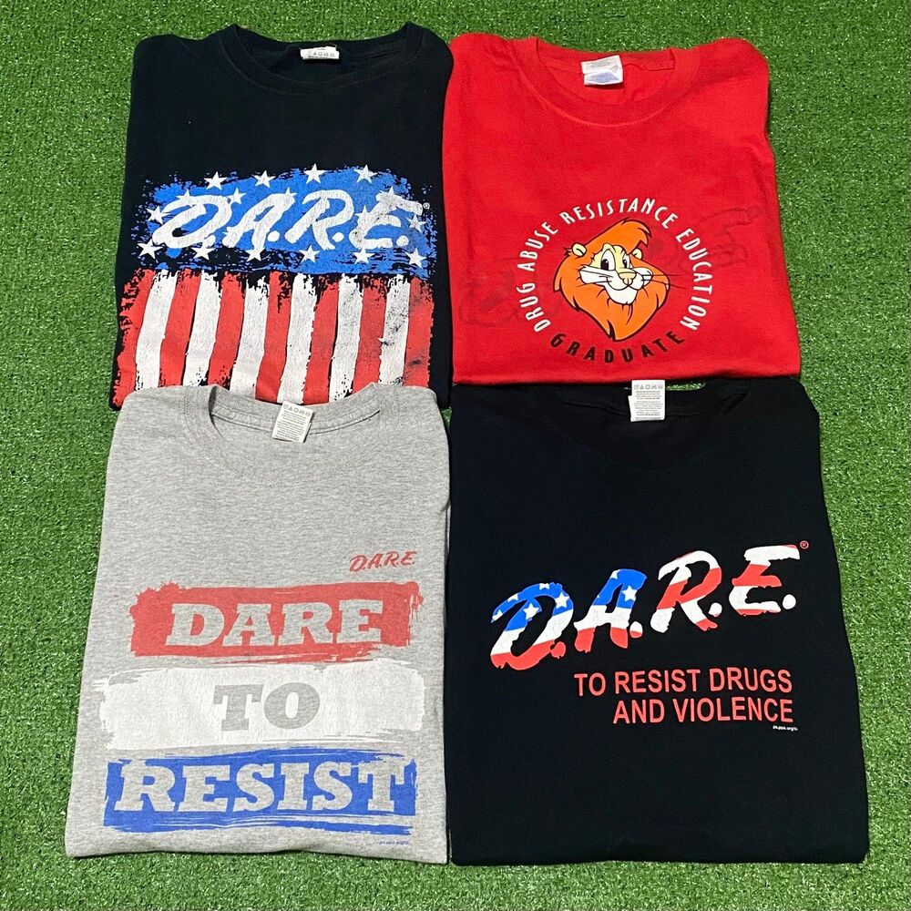 DARE Shirt Bundle Lot of 4 Wholesale Reseller Retro Tees Medium Small L@@K